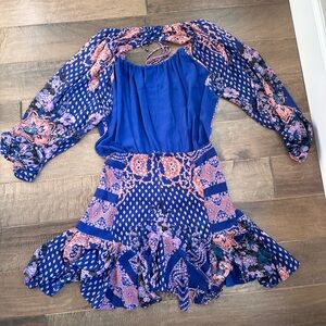 Free People backless mini dress size small